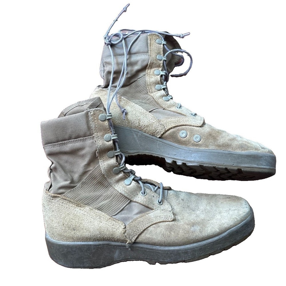 US Military Hot Weather Army Combat Boots Coyote Brown Vibram‎ Sole Size 11R